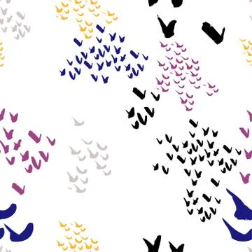 Brush stroke seamless pattern Stock Illustration