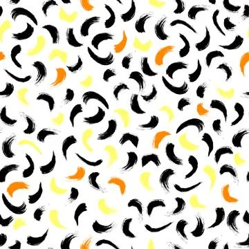 Brush stroke seamless pattern Stock Illustration