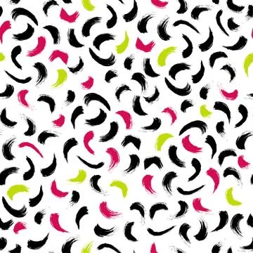 Brush stroke seamless pattern Stock Illustration