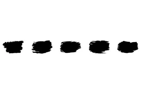 Brush stroke set. Decorative abstract vector Stock Illustration