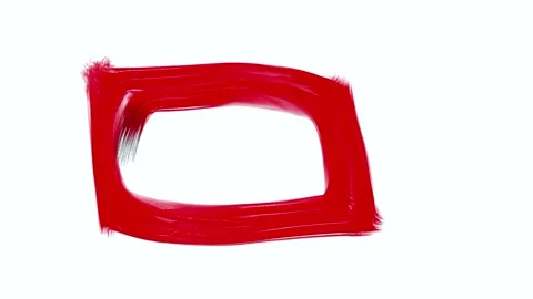 A brush stroke of a solid square  Stock Footage 335975127