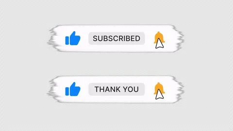 Brush Stroke Subscribe Button Animation Pack Light Style 4K Alpha Stock Footage 330860720