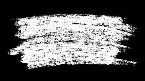 Brush Stroke Texture Paint White Black Background Grunge Abstract Vector Stock Illustration