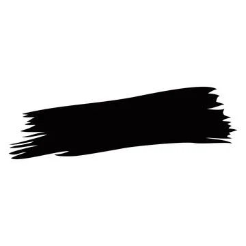 Brush stroke. Vector paintbrush, brush stroke template. Grunge design element Stock Illustration