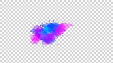 Brush stroked abstract ink splash Stock Illustration