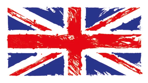 Brush Stroked Union Jack Stock Illustration