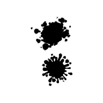 Brush strokes and splashes. Vector black paint, ink brush stroke Stock Illustration