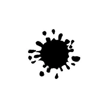 Brush strokes and splashes. Vector black paint, ink brush stroke Illustrazione stock