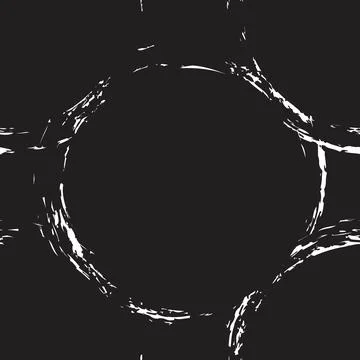 Brush Strokes Circle Seamless Pattern Design 스톡 일러스트