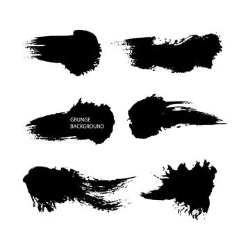 Brush strokes collection Stock Illustration