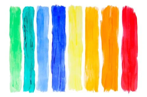 Brush strokes collection Stock Photos