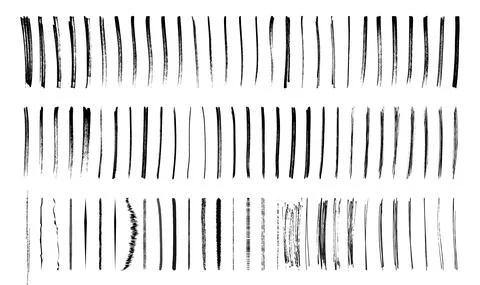 Brush strokes hand drawn vector illustration - Vector Stock Illustration