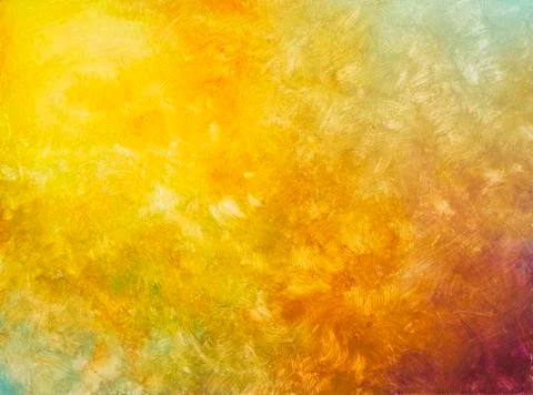 Brush strokes on hand painted background Stock Illustration