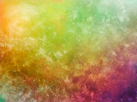 Brush strokes on hand painted background Stock Illustration