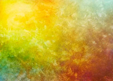 Brush strokes on hand painted background Stock Illustration
