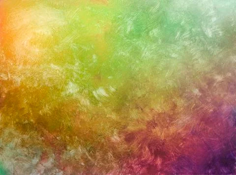 Brush strokes on hand painted background Stock Illustration
