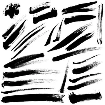 Brush Strokes Stock Illustration