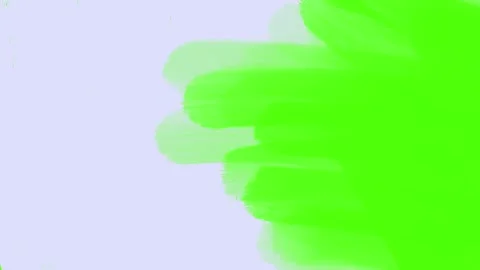 Brush strokes large set of video transitions on green screen. Stock Footage 329390405