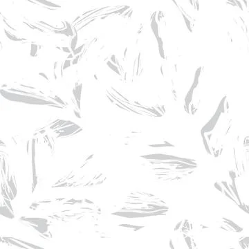 Brush Strokes Leaf Seamless Pattern Design Stock Illustration