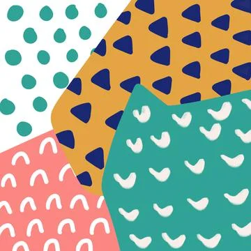 Brush strokes pattern abstract art design Stock Illustration