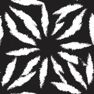 Brush Strokes Seamless Pattern Design Stock Illustration