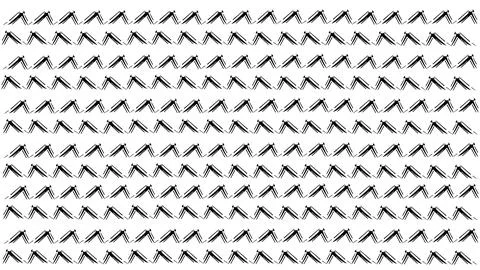 Brush strokes seamless pattern horizontal zigzag black stripes print Stock Illustration