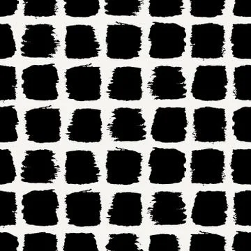 Brush Strokes Seamless Pattern Stock Illustration