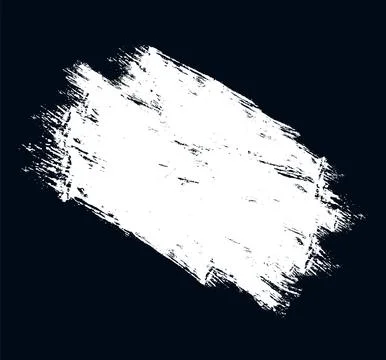 Brush strokes set, a black and white shape vector brush stroke Stock Illustration