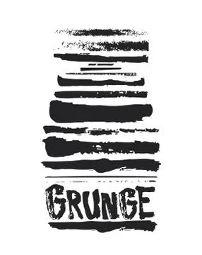 Brush Strokes Set Stock Illustration