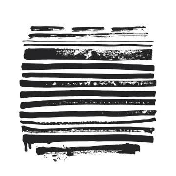 Brush Strokes Set Stock Illustration