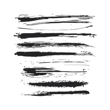 Brush Strokes Set Stockillustratie
