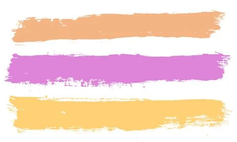 Brush strokes vector. Colorful backgrounds. Set of text boxes Stock Illustration
