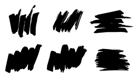 Brush strokes vector. Diagonal textured painted backgrounds Stock Illustration