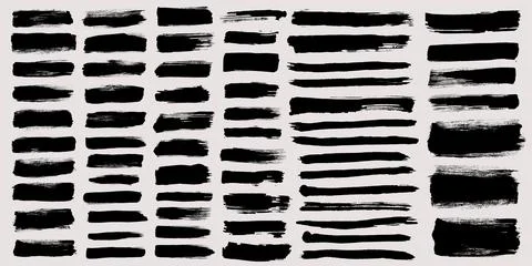 Brush strokes vector. Paintbrush collection Stock Illustration