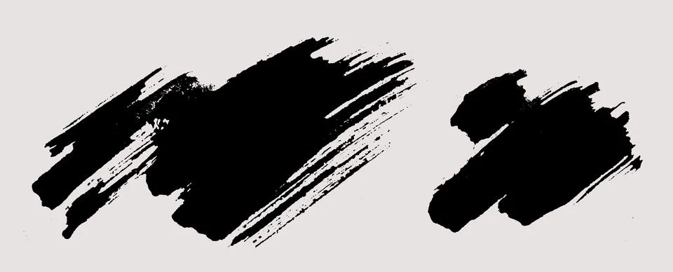 Brush strokes vector. Painted rectangles set Stock Illustration