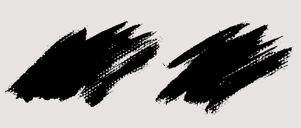 Brush strokes vector. Painted rectangles set Stock Illustration