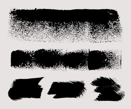 Brush strokes vector. Painted sponge rectangles Stock Illustration