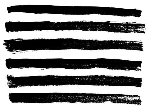 Brush strokes vector. Rectangular painted objects Illustrazione stock