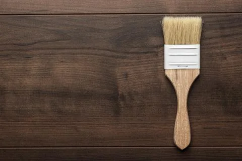 Brush on the table Stock Photos