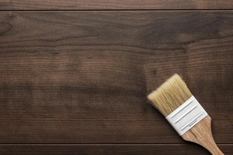 Brush on the table Stock Photos