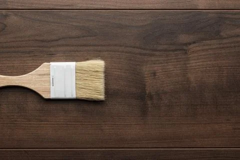 Brush on the table Stock Photos