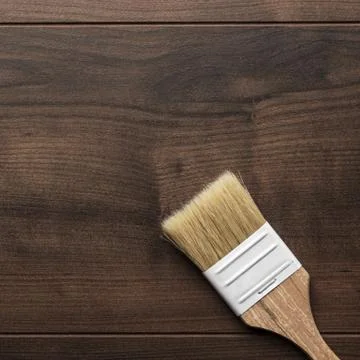 Brush on the table Stock Photos