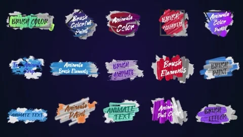 Brush Titles Stockmateriaal After Effects