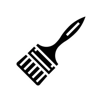 Brush tool glyph icon vector illustration Stock Illustration