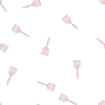 Brush tool glyph seamless pattern イラスト素材
