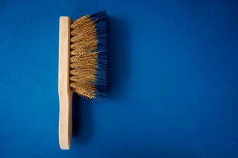 Brush tool painter on blue background Stock Photos