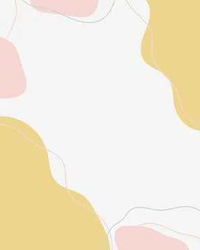 Brush Vector Collage Background. Beauty and Fashion Company Branding Design Illustrazione stock