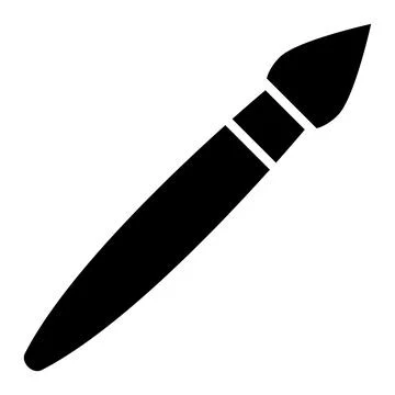 Brush Vector Icon Design Illustration Stock Illustration