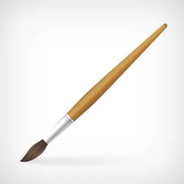 Brush vector illustration isolated from background Stock-Illustration