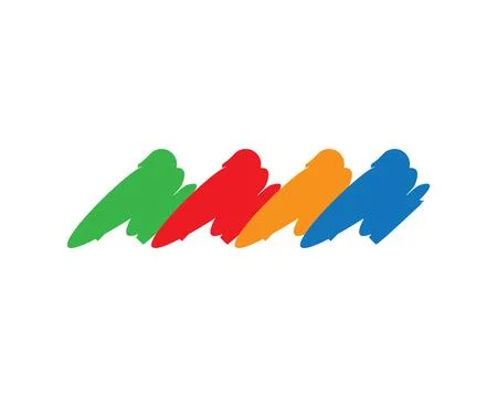 Brush vector logo template Stock Illustration